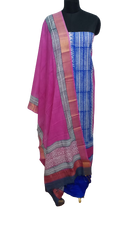 Semi-Tussar printed suit SILK ZONE