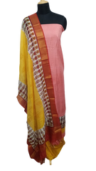 Semi-Tussar printed suit SILK ZONE