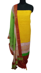 Semi tussar print suit SILK ZONE