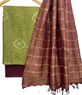 Shibori cotton dupion suit SILK ZON