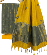 Shibori cotton dupion suit SILK ZON