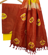 Shibori cotton dupion suit SILK ZON