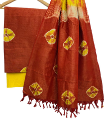 Shibori cotton dupion suit SILK ZON