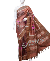 Pure Tussar Silk print saree