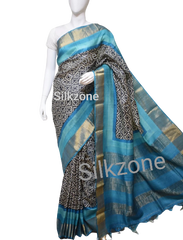 Pure Tussar Silk print saree