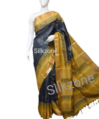 Pure Tussar Silk print saree