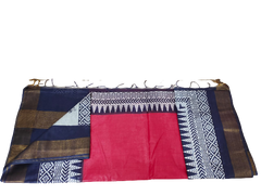 TUSSAR SILK PRINT SAREE