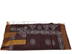 TUSSAR SILK PRINT SAREE