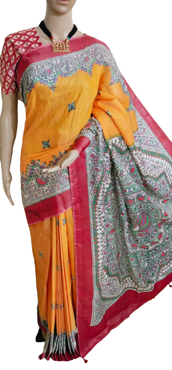 Katan silk madhubani saree SILK ZON