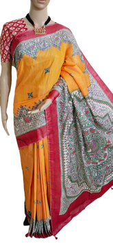 Katan silk madhubani saree SILK ZON