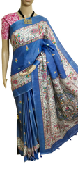 Katan silk madhubani print saree SILK ZON