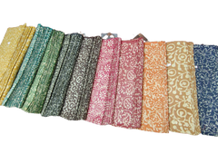 Cotton dupion batik print fabric SILK ZON