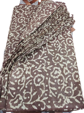 Cotton dupion batik print fabric SILK ZON