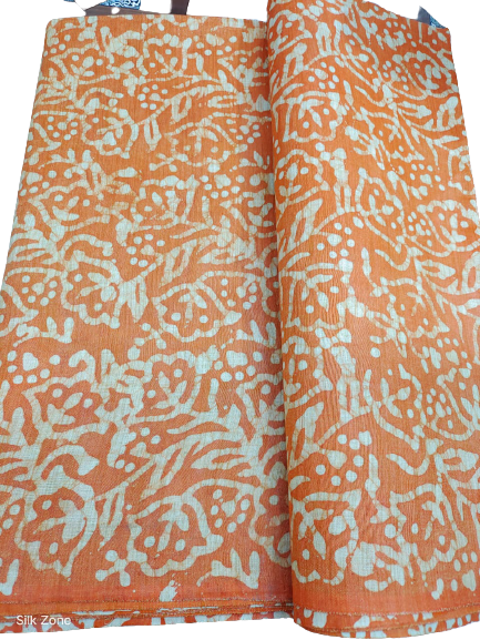 Cotton dupion batik print fabric SILK ZON