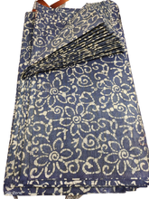 Cotton dupion batik print fabric SILK ZON