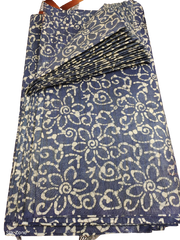 Cotton dupion batik print fabric SILK ZON