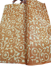 Cotton dupion batik print fabric SILK ZONE