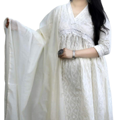 Pure cotton chikankari suit