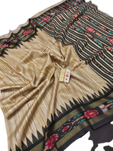 Pure tussar ghicha saree