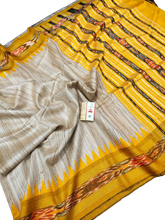 Pure tussar ghicha saree