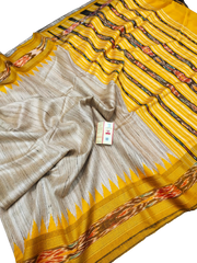 Pure tussar ghicha saree