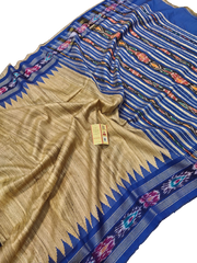 Pure tussar ghicha saree