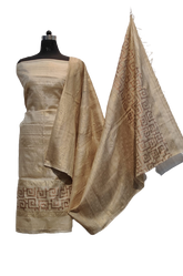Pure desi tussar khadi suit