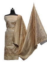Pure desi tussar khadi suit