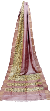 Tussar handblock print saree