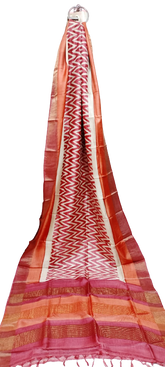 Tussar handblock print saree