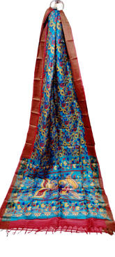 Tussar handblock print saree