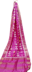Tussar handblock print saree