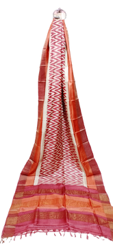 Tussar handblock print saree