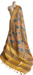 Pure Tussar Silk print saree