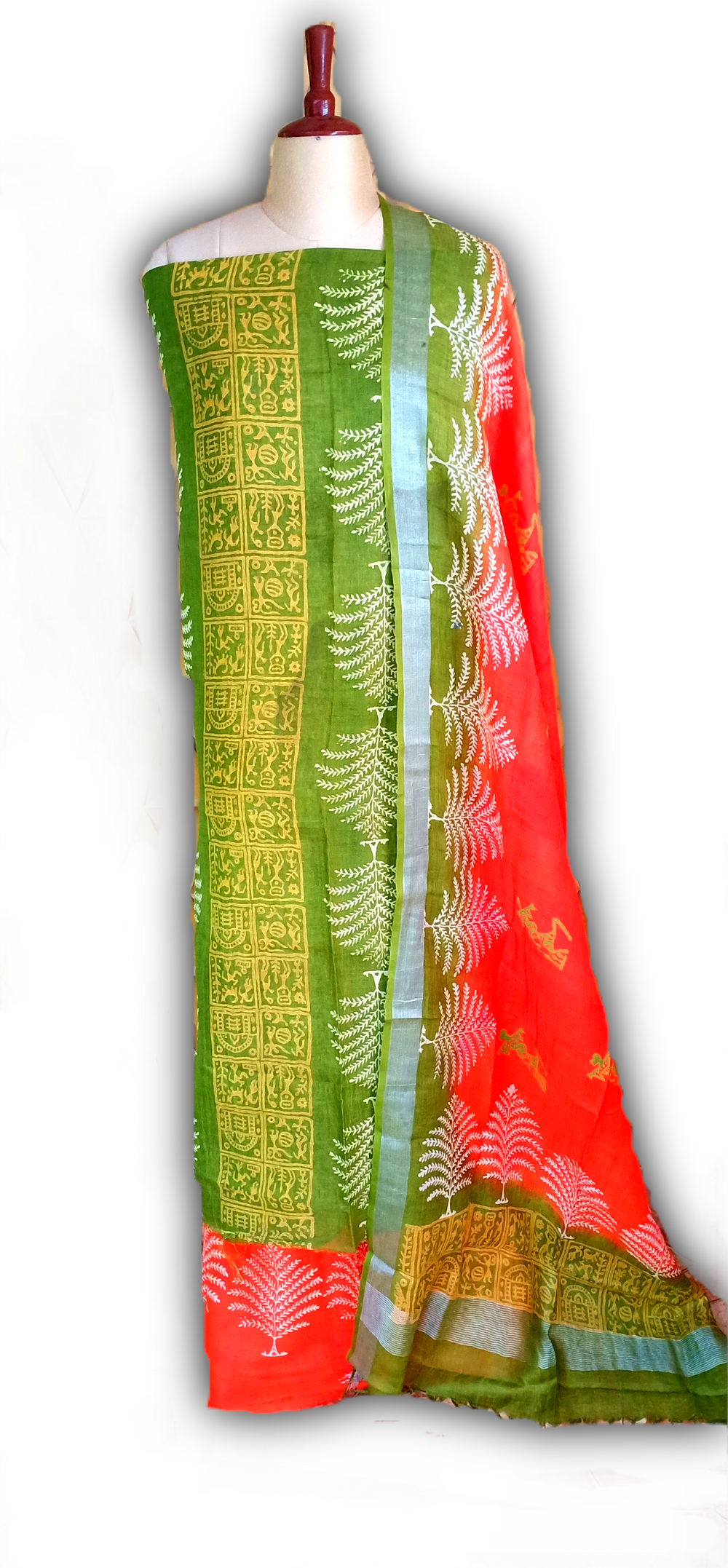 Linen Print Suit SILK ZONE