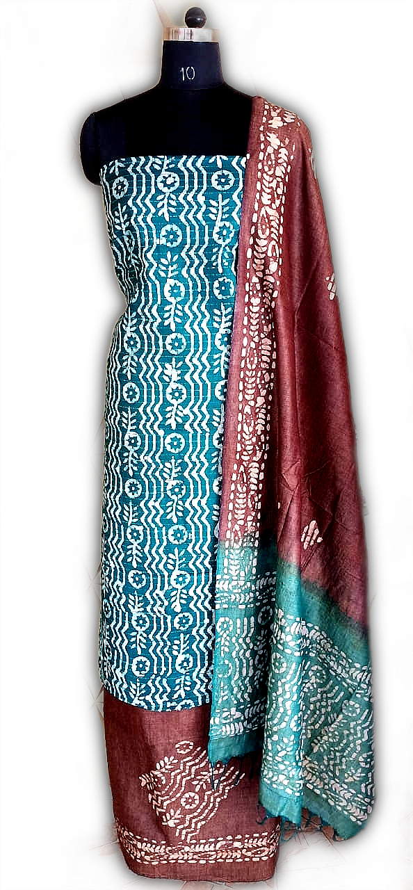 cotton soft silk batik print suit SILK ZONE