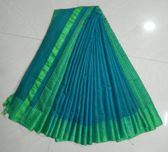 COTTON ART SILK TEMPLE BORDER SAREE WITH BLOUSE INDIA SILK P.W.C.S. LTD