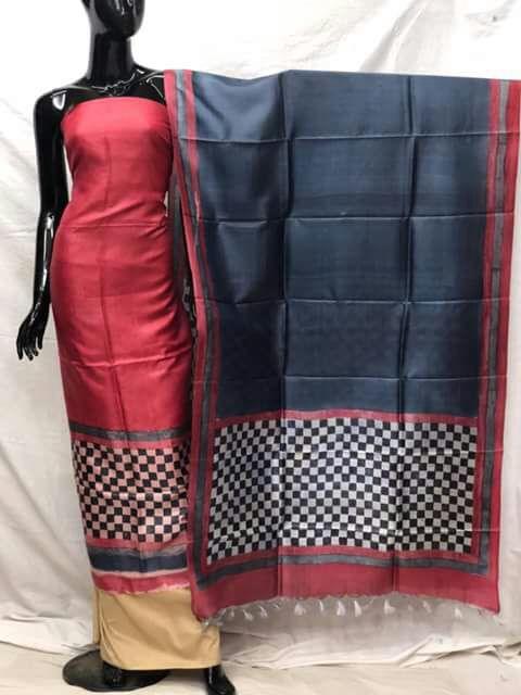 Tussar silk dress silkzon.in