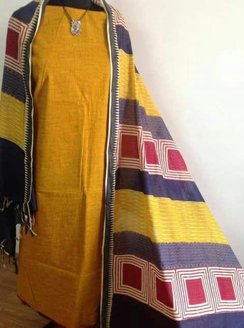 Tussar silk dress silkzon.in