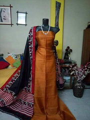 Tussar silk dress silkzon.in