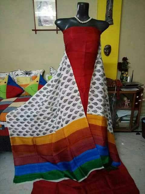 Tussar silk dress silkzon.in