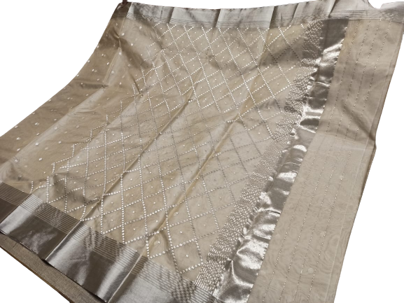 Pure Chanderi Silk Saree MYCHANDERI