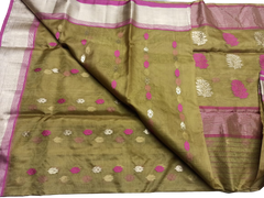 Pure Chanderi Silk Saree MYCHANDERI