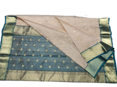 Pure Chanderi Silk Saree MYCHANDERI