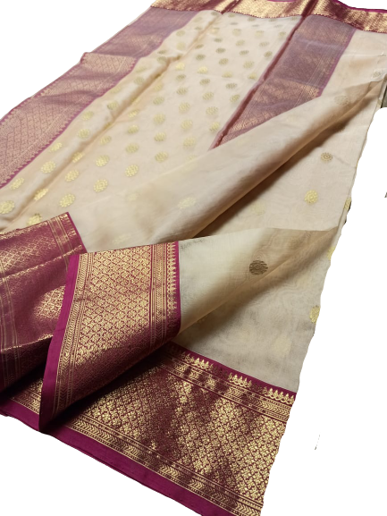 Pure Chanderi Silk Saree MYCHANDERI