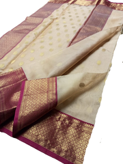 Pure Chanderi Silk Saree MYCHANDERI