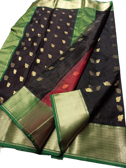 Pure Chanderi Silk Saree MYCHANDERI
