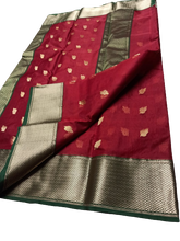 Pure Chanderi Silk Saree MYCHANDERI