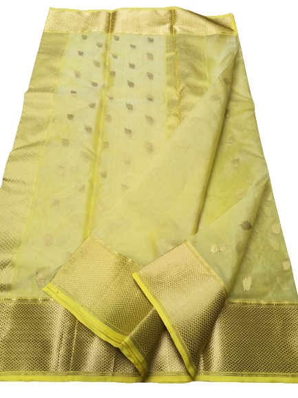 Pure Chanderi Silk Saree MYCHANDERI