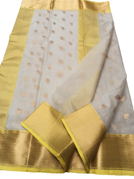 Pure Chanderi Silk Saree MYCHANDERI